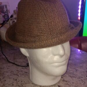 Khaki Fedora Hat